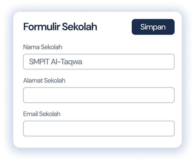 Preview formulir data sekolah
